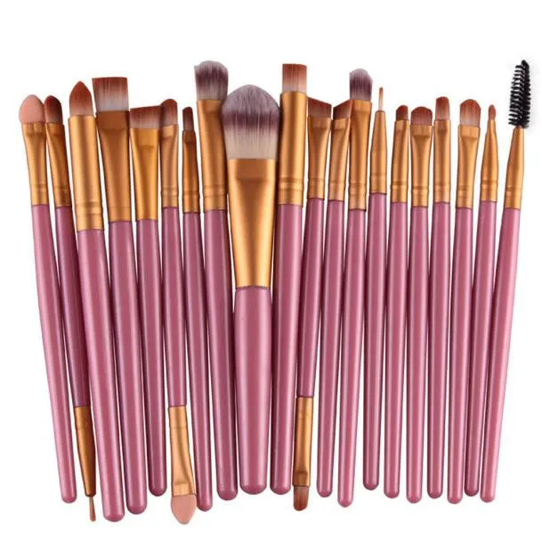 20 top quality makeup brushes in one set for less money