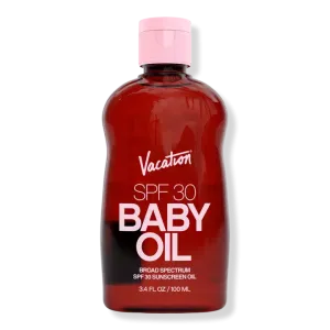Baby Oil SPF 30 x Vacation Sunscreen