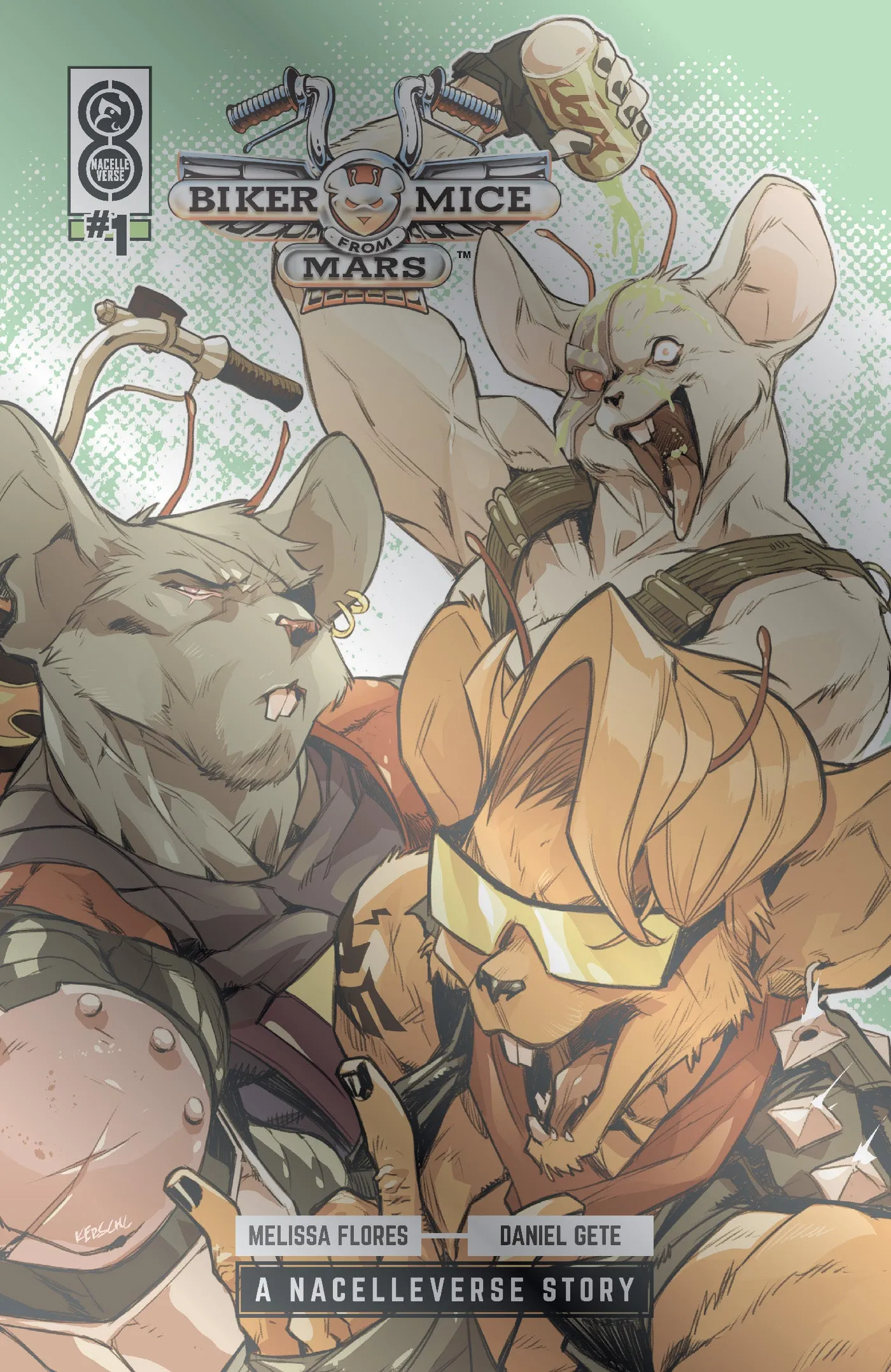 BIKER MICE FROM MARS (2025) #1 COVER E KARL KERSCHL FOIL VARIANT