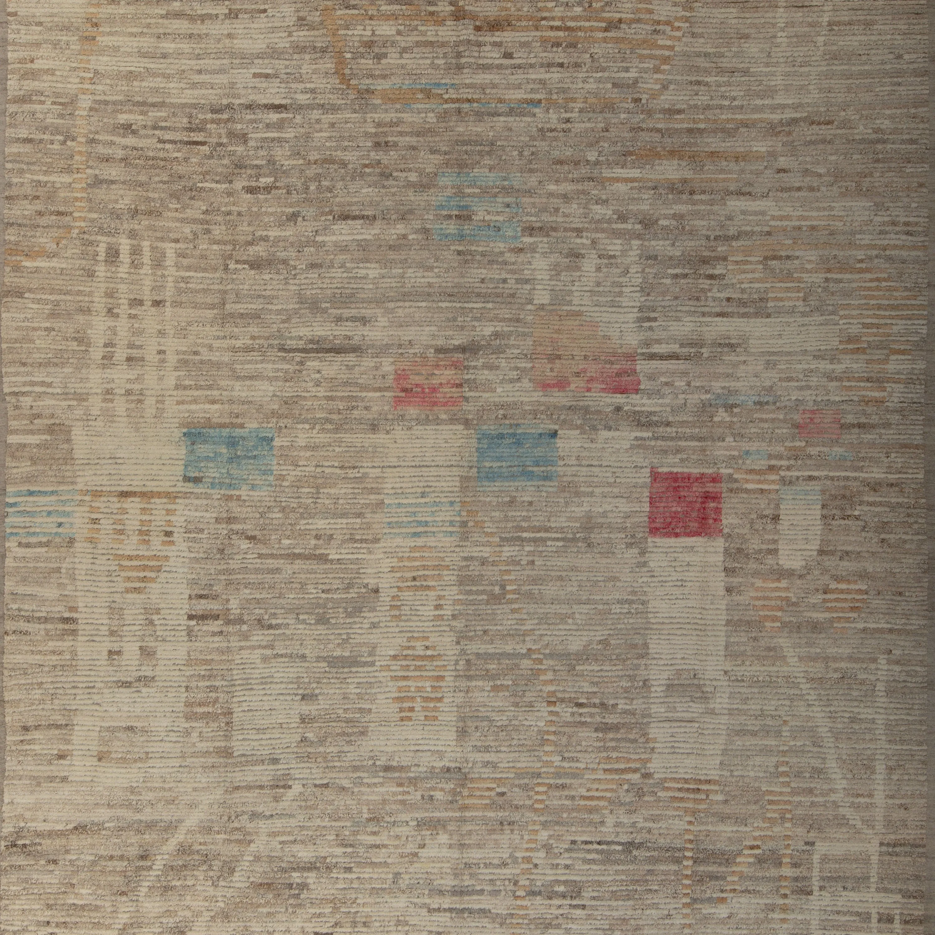 Brown Zameen Transitional Wool Rug- 10'11" x 13'10"