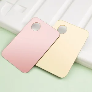 Gold Pink Acrylic Makeup Palette with Spatula Kit
