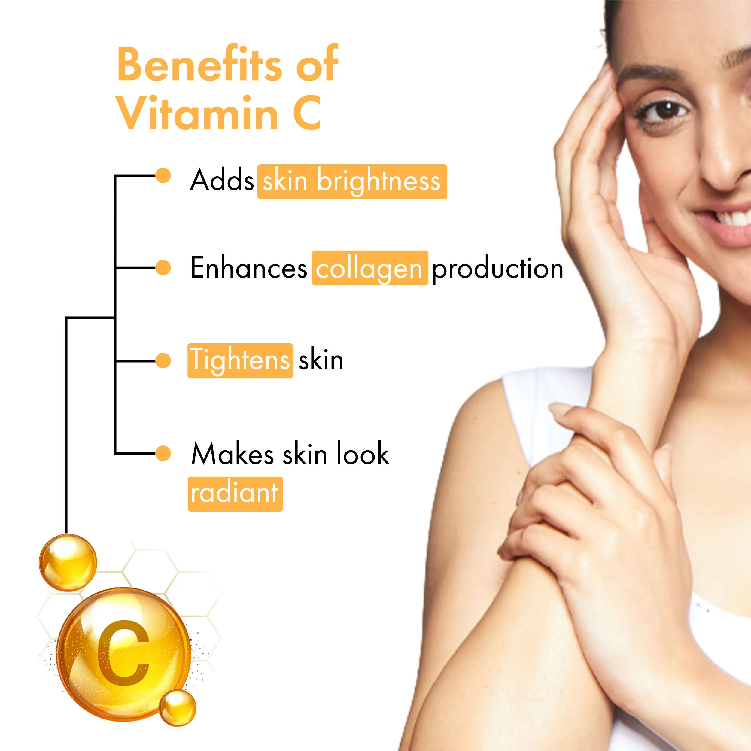 Good Vibes Vitamin C Glow Body Lotion | Nourishing, Brightening, Softening | Vegan, No Parabens, No Sulphates, No Animal Testing (200 ml)
