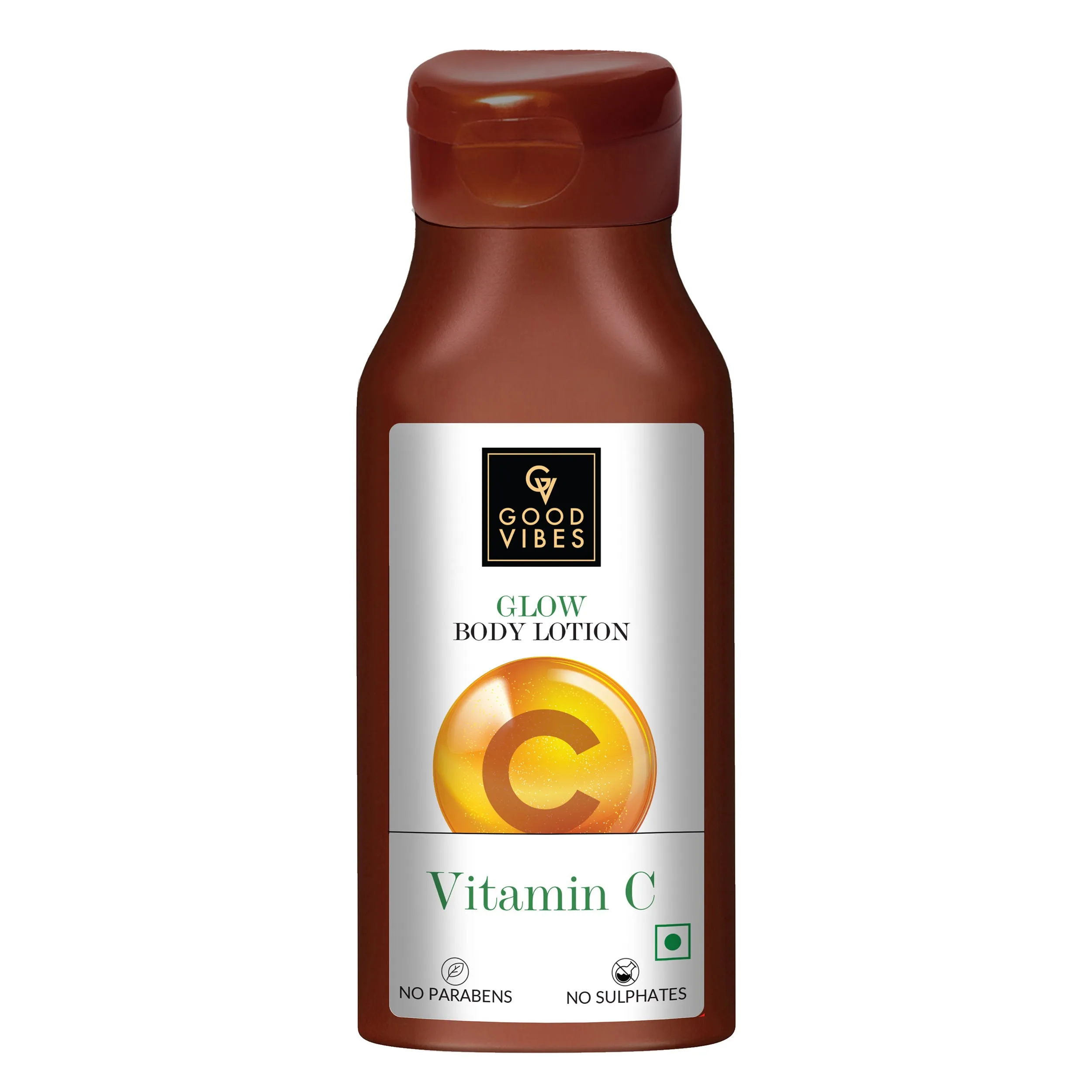 Good Vibes Vitamin C Glow Body Lotion | Nourishing, Brightening, Softening | Vegan, No Parabens, No Sulphates, No Animal Testing (200 ml)