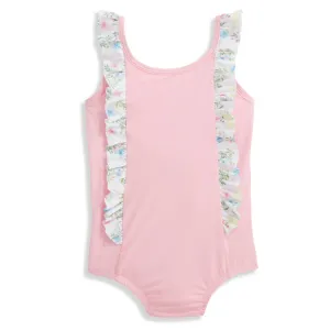 Lissie Bathing Suit -- Pink w/ Bea's Bouquet