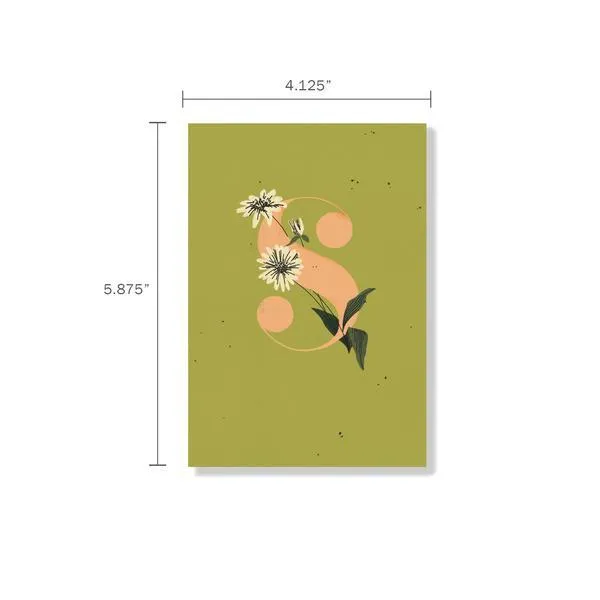 Monogram Floral "S" Journal Set