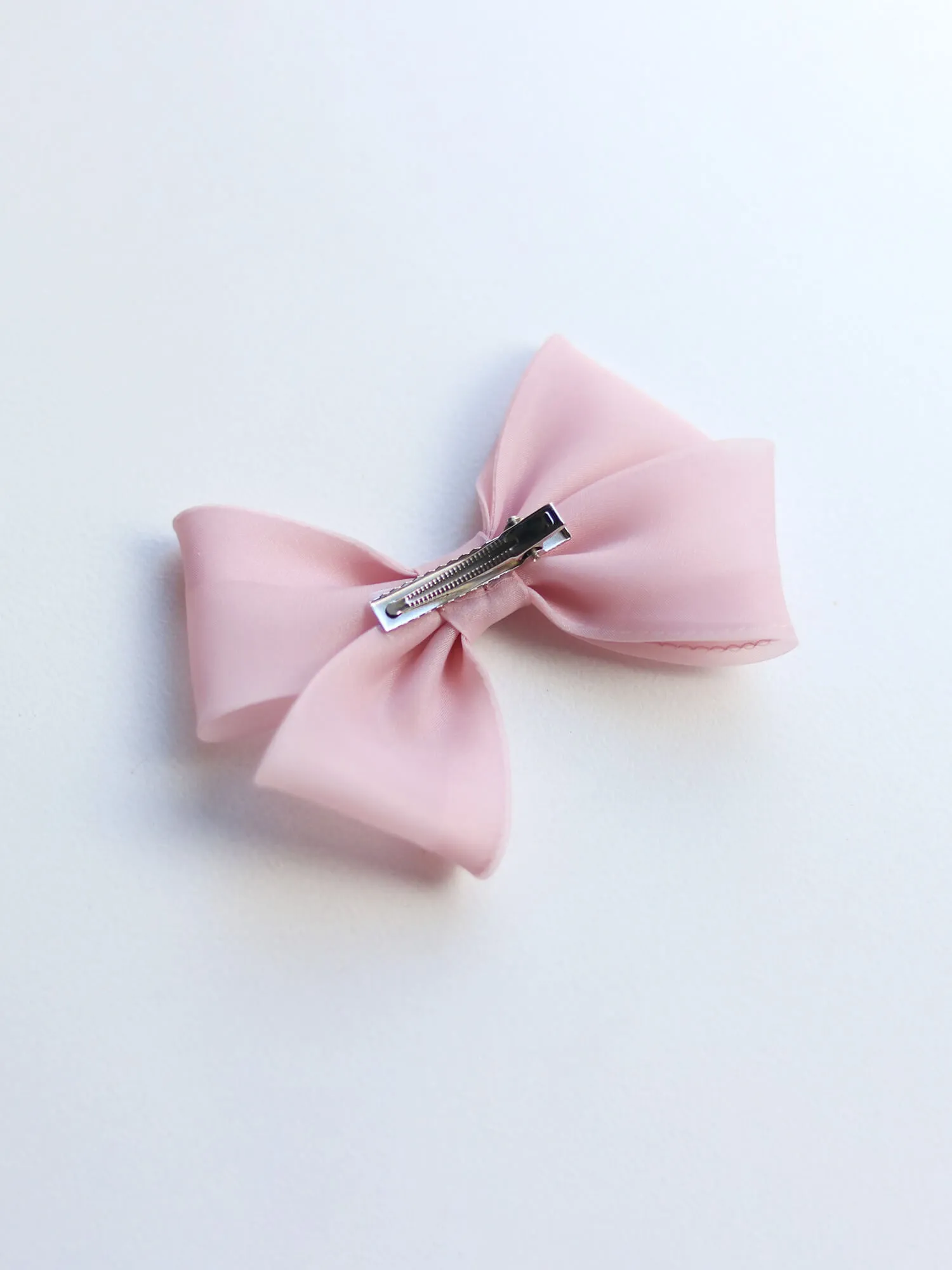 Organza bow - blush