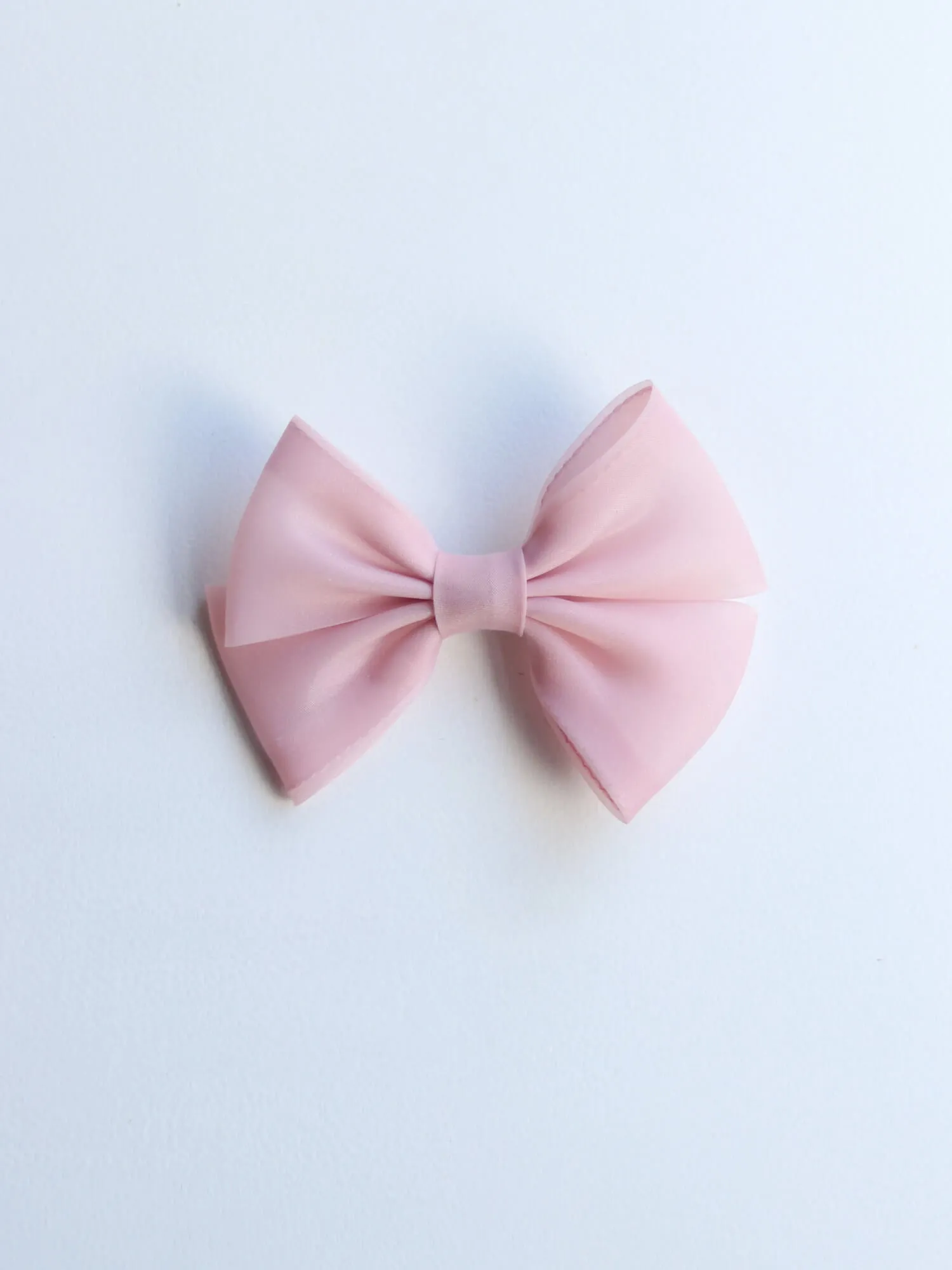 Organza bow - blush