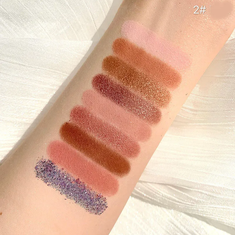 Shimmering Matte Glitter 9 Color Eyeshadow Palette