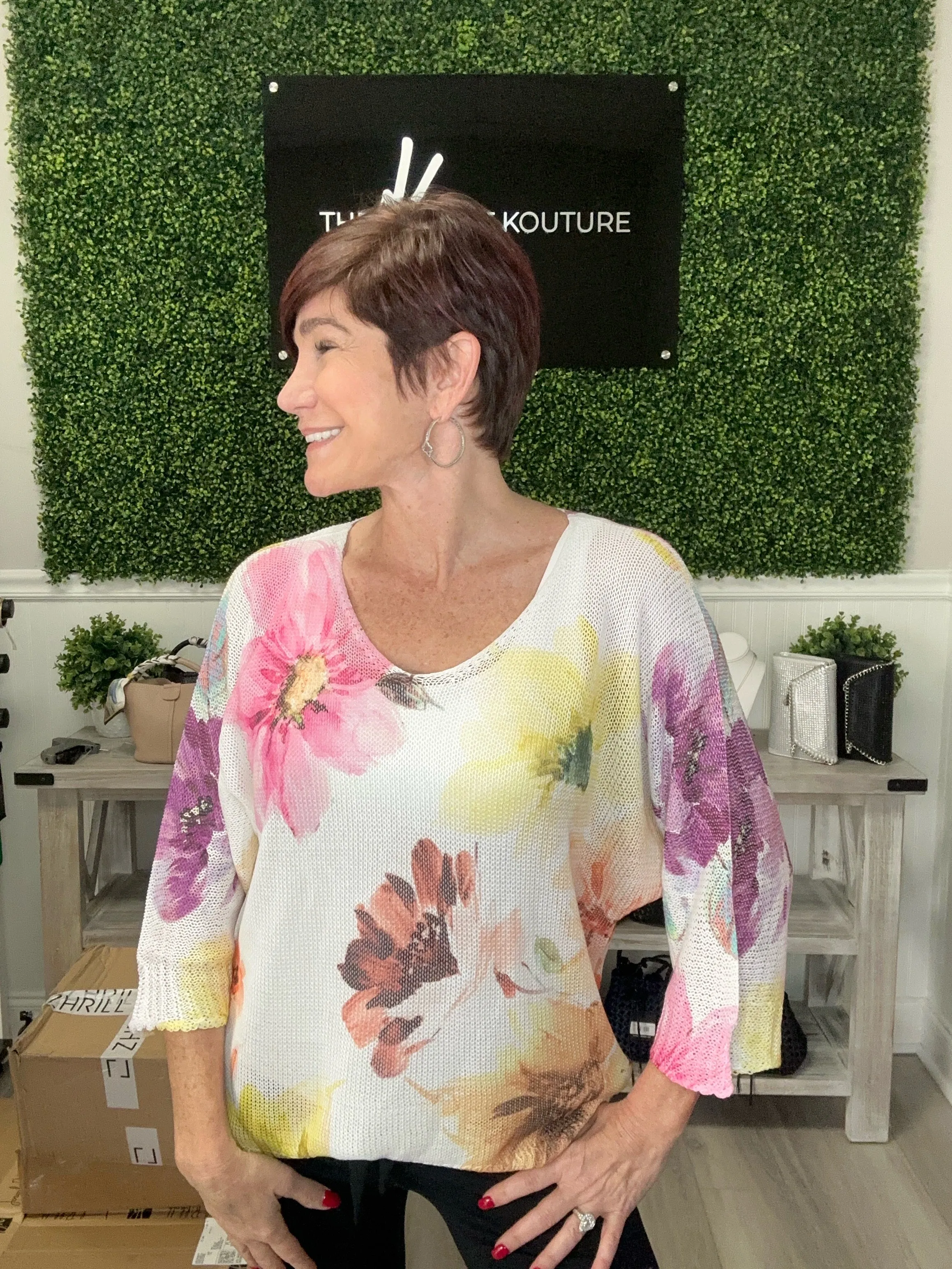 Spring Bouquet Sweater